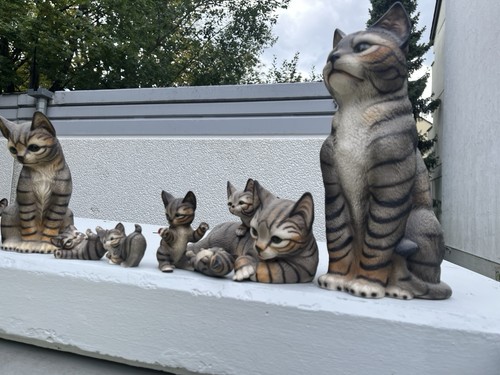 Deko katze kunststein - deko,