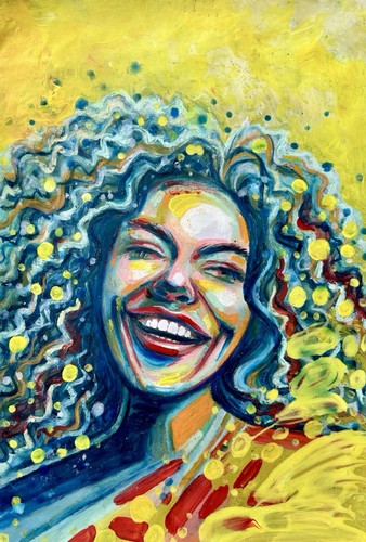 Original acryl bild gemälde - original,