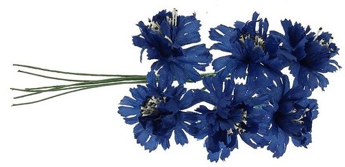 Kornblumen bund 12cm - 12cm, blau