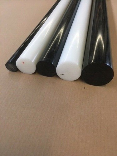 Pom rundstab weiß - /, schwarz