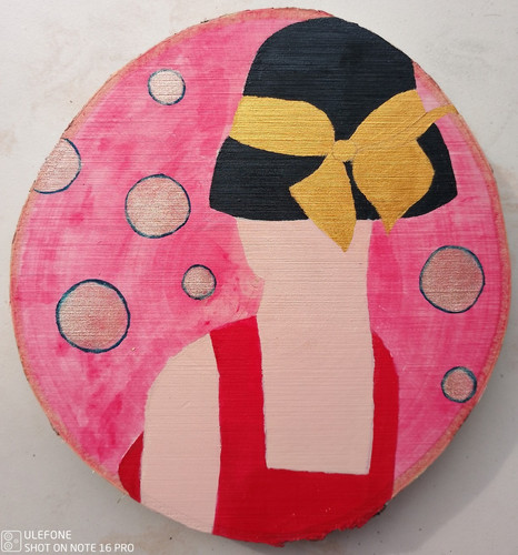 Rundes wandbild auf - rundes,