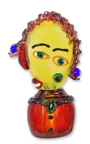 Abstrakte glasfigur eines - glasfigur,